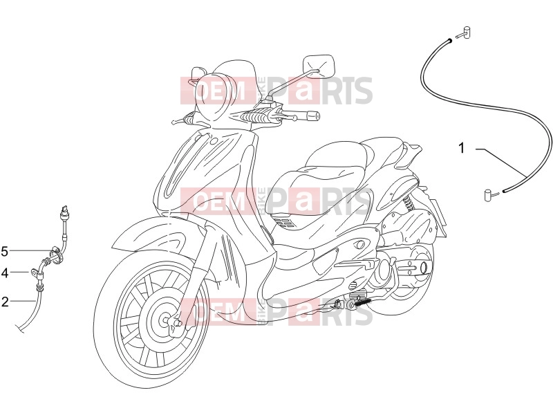 PIAGGIO Beverly 500 Braking system - Transmissions » Transmissions