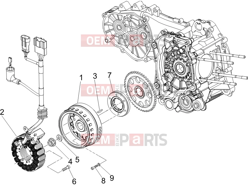 PIAGGIO Beverly 500 ie Engine » Flywheel magneto
