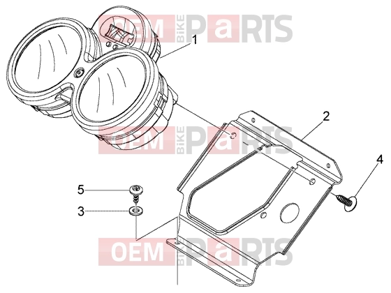 PIAGGIO Handlebars » Instruments set