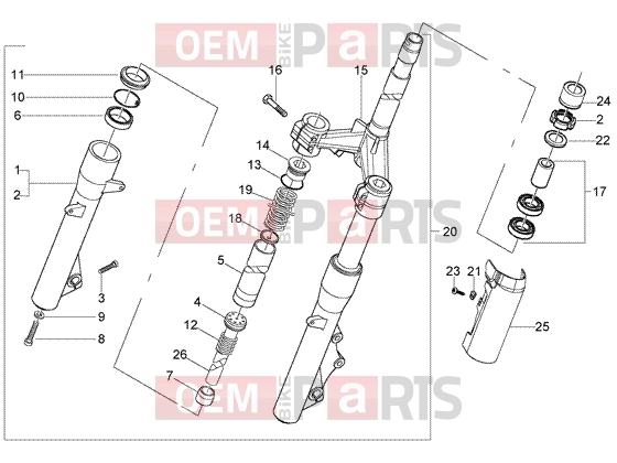 PIAGGIO Suspensions-Wheels » Fork