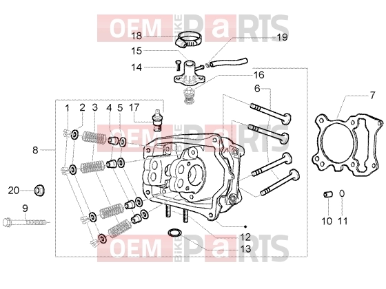 PIAGGIO Engine » Head-valves