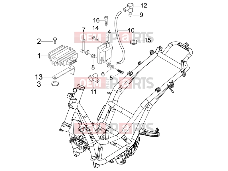 PIAGGIO BV 250 (U.S.A.) Electrical system » Voltage Regulators - Electronic Control Units (ecu) - H.T. Coil