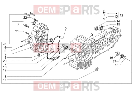 PIAGGIO Engine » Crankase