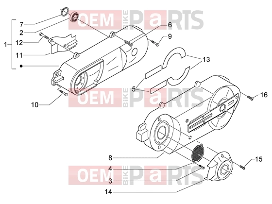 PIAGGIO Engine » Crankcase cooling