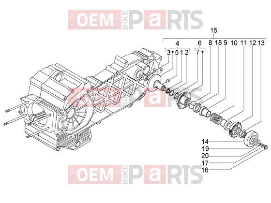 PIAGGIO Engine » Driven pulley