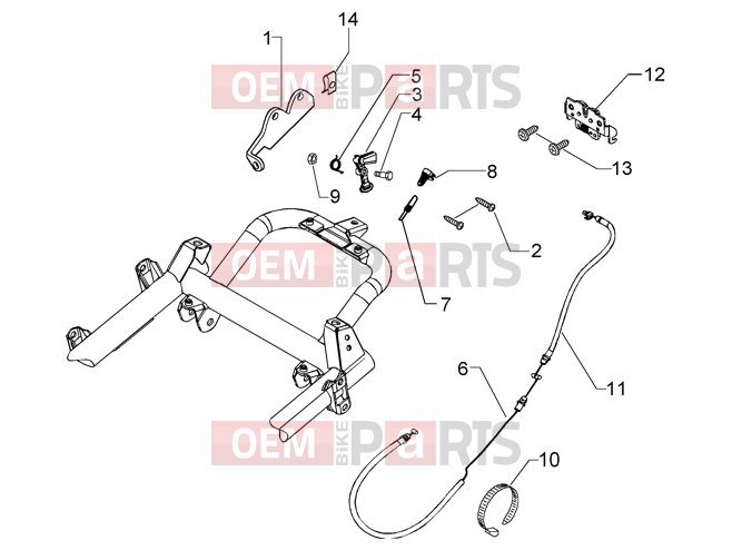 PIAGGIO Chassis » Saddle unlock control