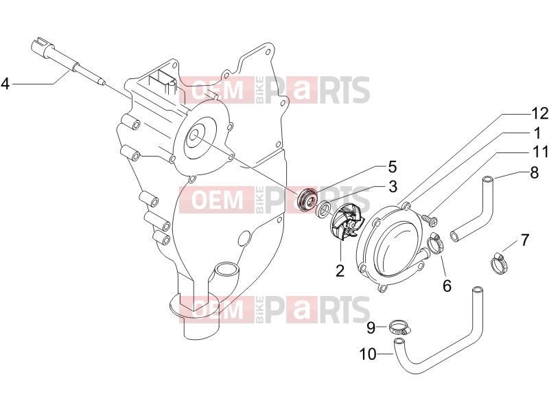 PIAGGIO BV 500 ( USA / CA ) Engine » Cooler pump