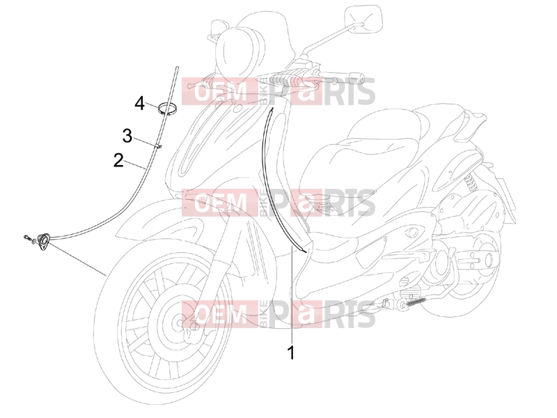 PIAGGIO BV 500 ( USA / CA ) Braking system - Transmissions » Transmissions