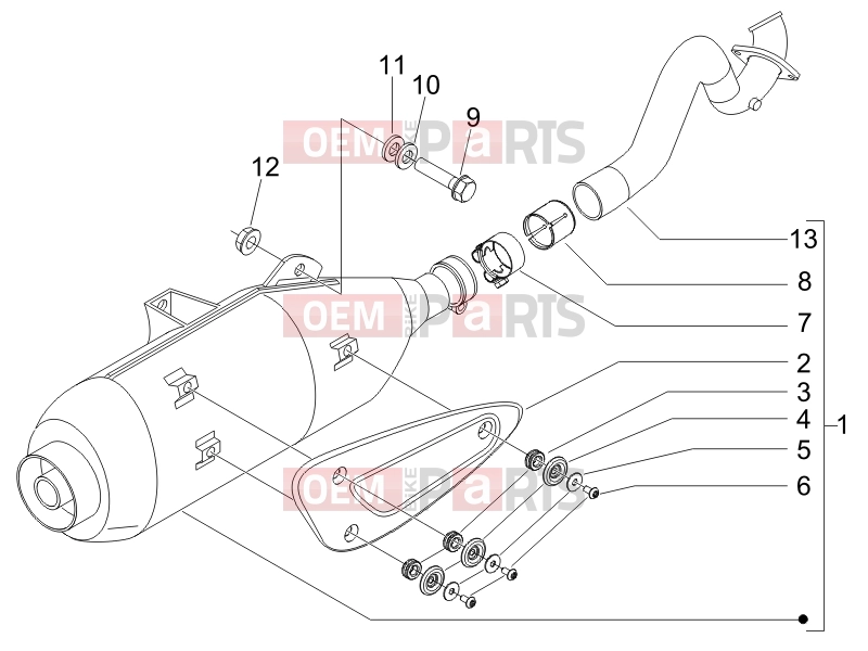 PIAGGIO Carnaby 200 Engine » Silencer