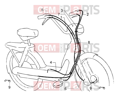 PIAGGIO bowdenek » bowdenek