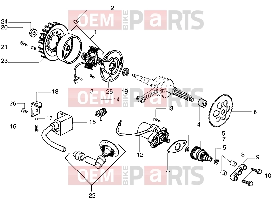 PIAGGIO Engine » Flywheel magneto