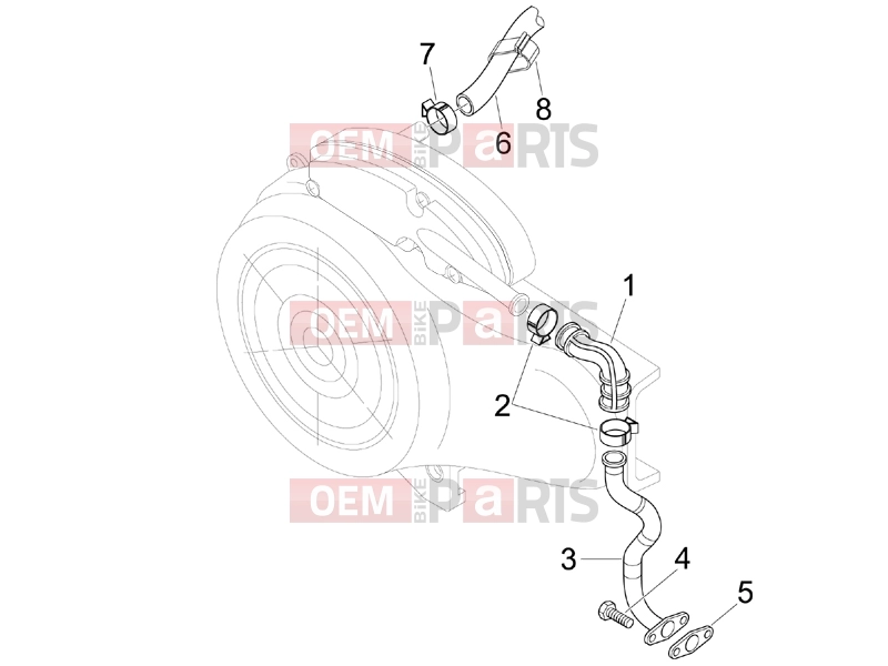 PIAGGIO Fly 100 Engine » Secondary air box