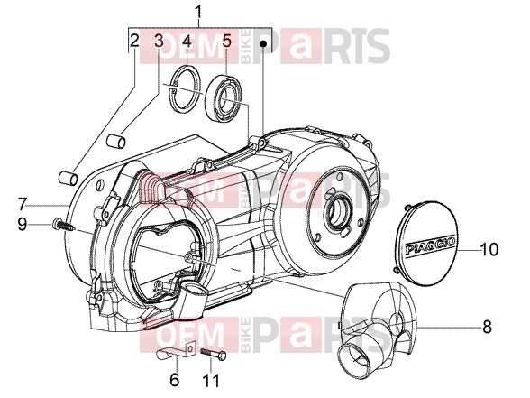 PIAGGIO Engine » Crankcase cooling