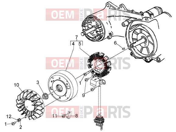 PIAGGIO Engine » Flywheel magneto