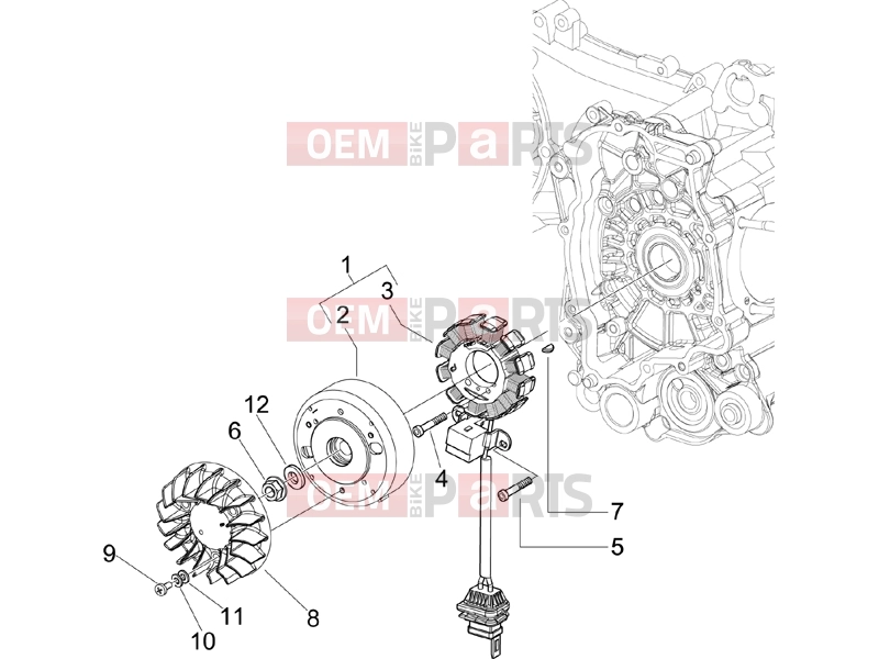 PIAGGIO Fly 150 Engine » Flywheel magneto