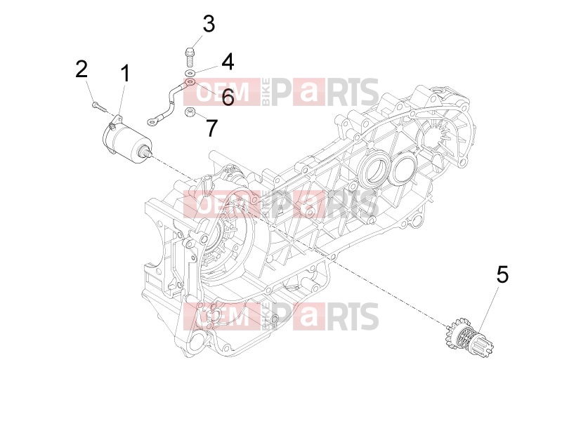PIAGGIO Fly 150 Engine » Stater - Electric starter