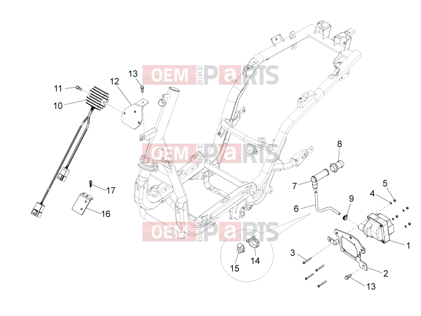 PIAGGIO Fly 150 Electrical system » Voltage Regulators - Electronic Control Units (ecu) - H.T. Coil
