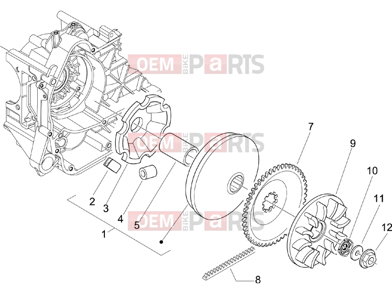 PIAGGIO Fly 50 4T Engine » Driving pulley