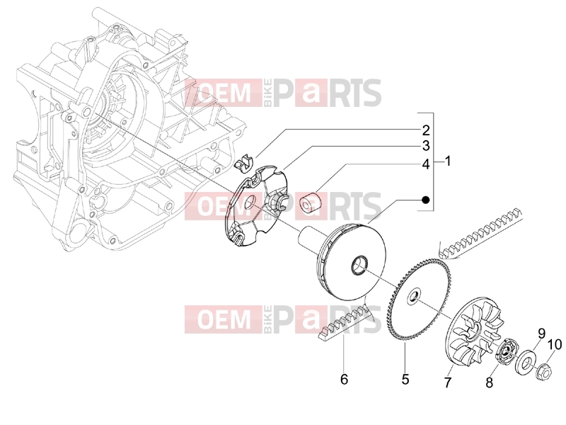 PIAGGIO Fly 50 4T Engine » Driving pulley