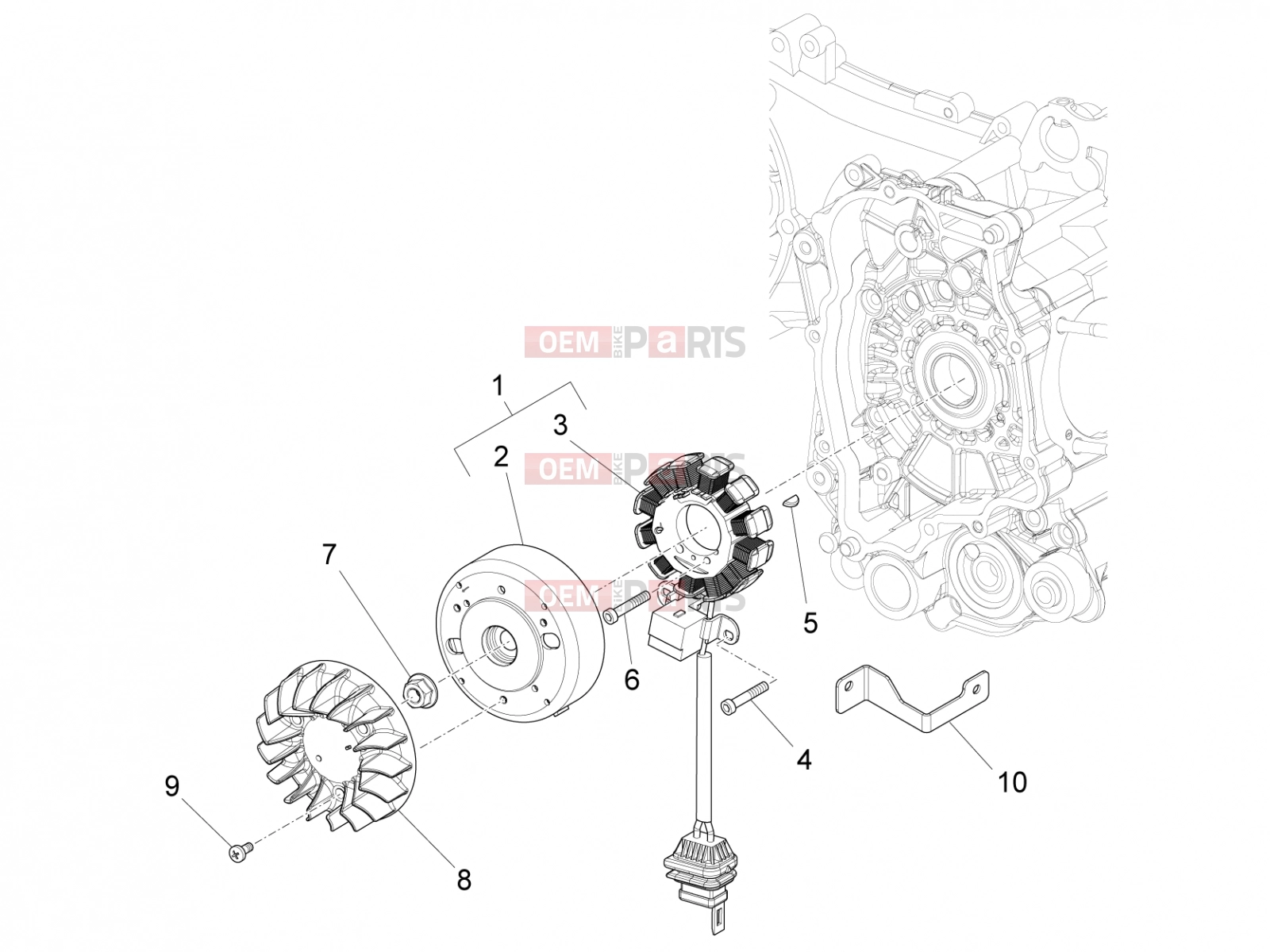 PIAGGIO Fly 50 4T 4V Engine » Flywheel magneto