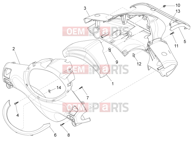 PIAGGIO Fly 50 4T 4V Handlebars/Steering » Handlebars coverages