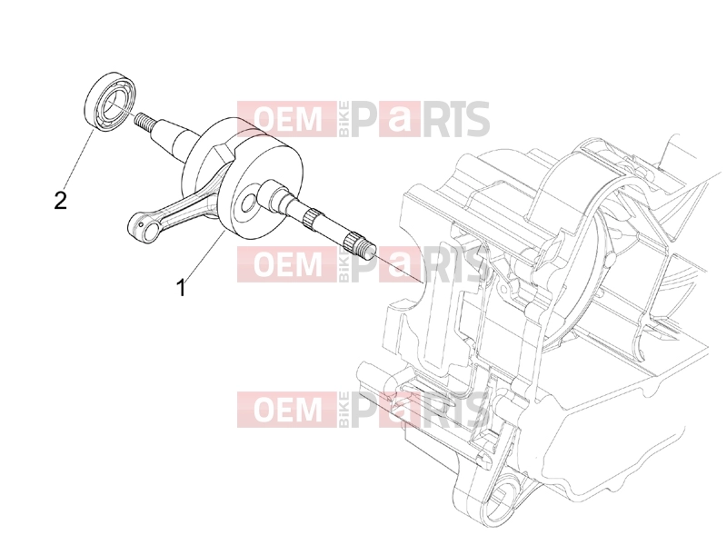 PIAGGIO Fly 50 4T 4V Engine » Crankshaft