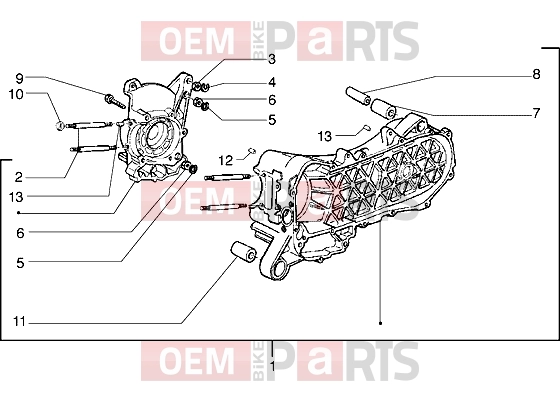PIAGGIO Engine » Crankcase