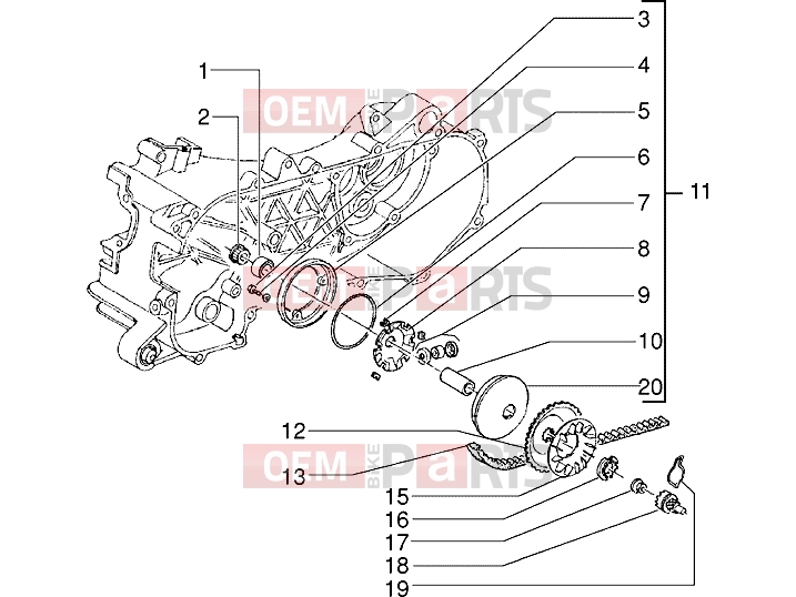 PIAGGIO Engine » Driving pulley