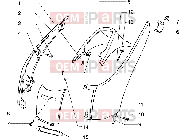 PIAGGIO Chassis » Side covers