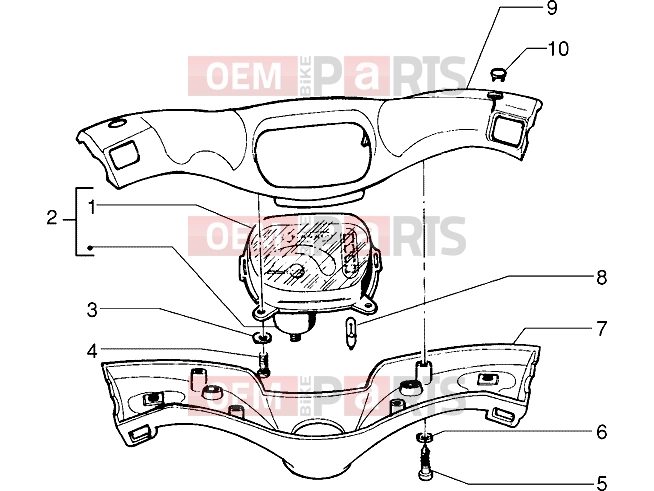 PIAGGIO Handlebars » Speedometers kms.-Handlebar covers