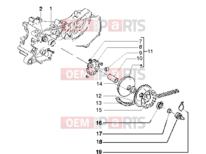PIAGGIO Engine » Driving pulley