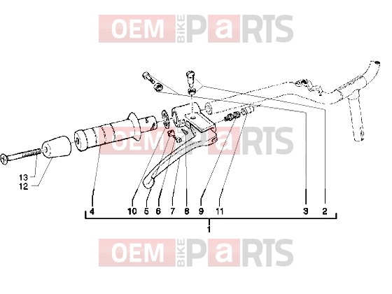 PIAGGIO Handlebars » Handlebars component parts