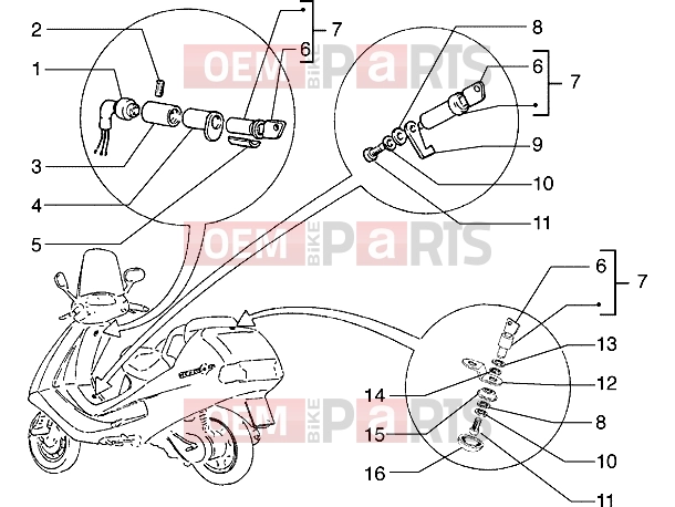 PIAGGIO Chassis » Locks