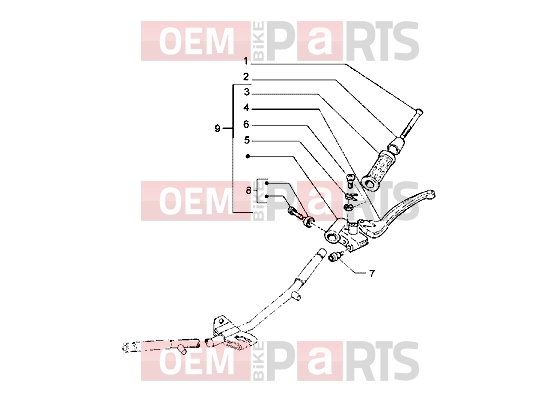 PIAGGIO Handlebars » Handlebars component parts