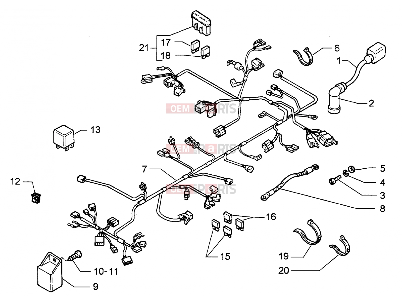 PIAGGIO Electrical system » Electrical systems