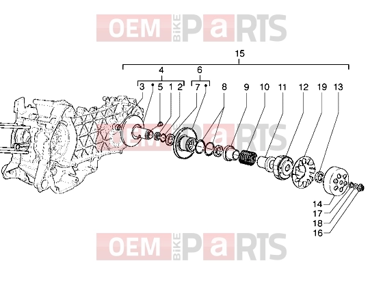 PIAGGIO Engine » Driven pulley