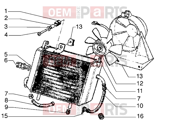 PIAGGIO Engine » Radiator