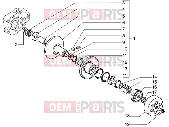PIAGGIO Engine » Driven pulley