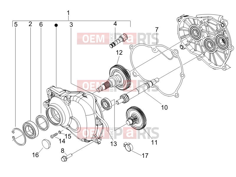 PIAGGIO Liberty 125 4T 2V Engine » Reduction unit