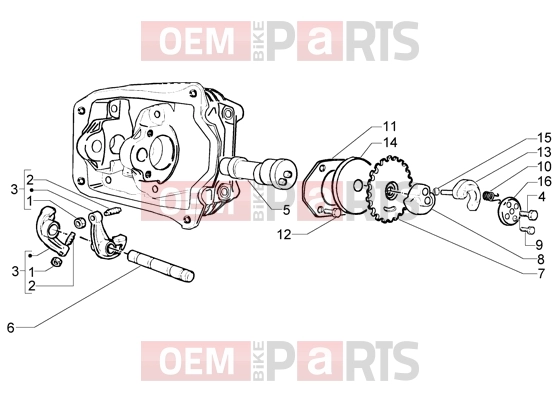 PIAGGIO Engine » Rocker levers support