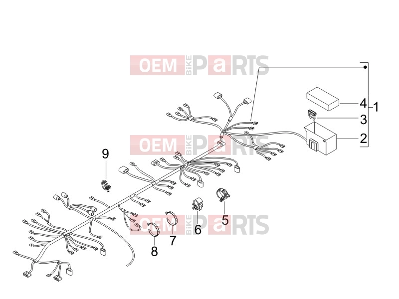 PIAGGIO Liberty 150 Electrical system » Main cable harness