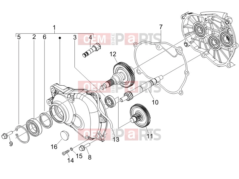 PIAGGIO Liberty 150 Engine » Reduction unit