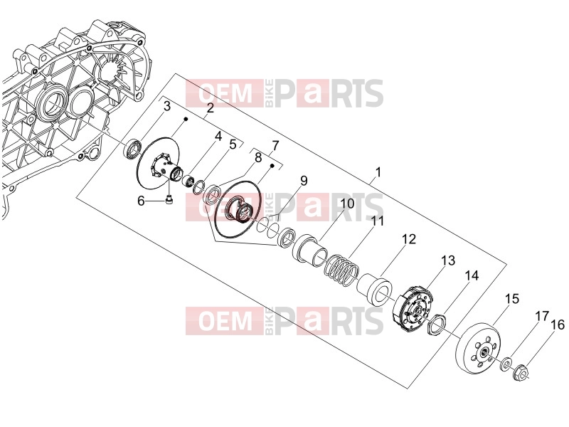 PIAGGIO Liberty 150 Engine » Driven pulley