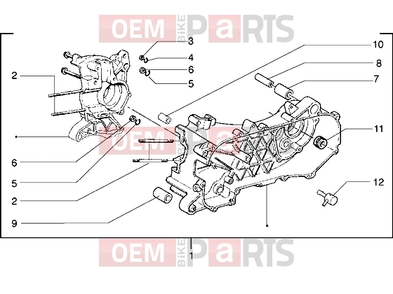 PIAGGIO Engine » Crankcase