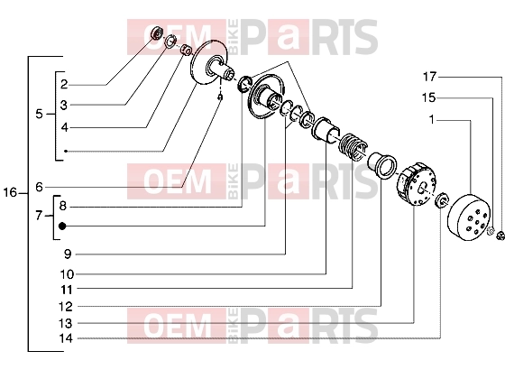 PIAGGIO Engine » Driven pulley