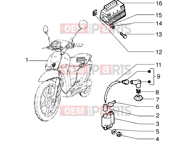 PIAGGIO Electrical system » Electrical devices