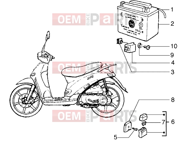 PIAGGIO Electrical system » Electrical devices