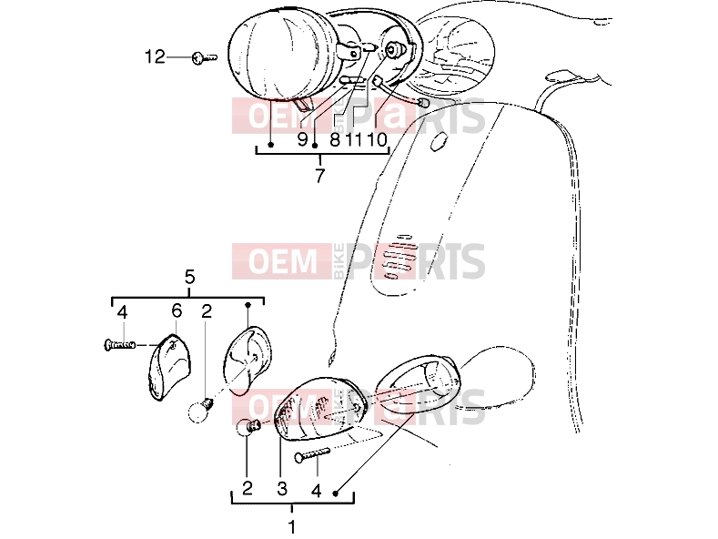 PIAGGIO Electrical system » Optical unit