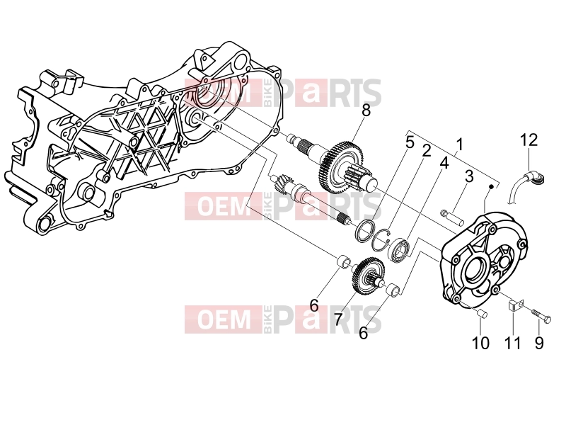PIAGGIO Liberty 50 2T Engine » Reduction unit