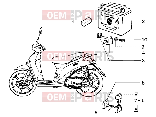 PIAGGIO Electrical system » ELECTRICAL DEVICE